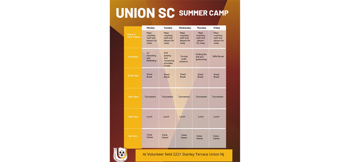 2023 Union SC Summer Camps