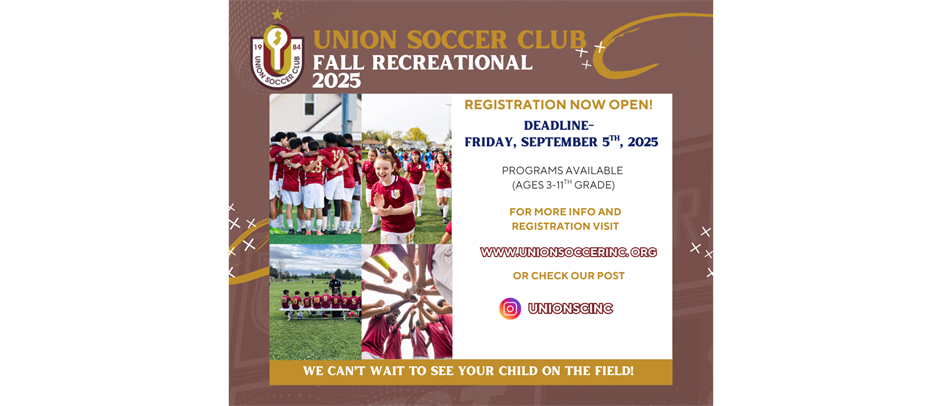 CLICK HERE  FOR FALL 2025 REC REGISTRATION 