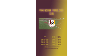 Union Soccer Summer Camps Now Open!